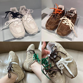 24鞋王 免带 牛逼的miu 联名复古运动休闲鞋 巨软糯舒适 准码