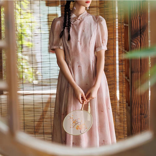 裁缝学苑AS260新中式国风连衣裙纸样女装改良旗袍收腰长裙子版型 商品图6