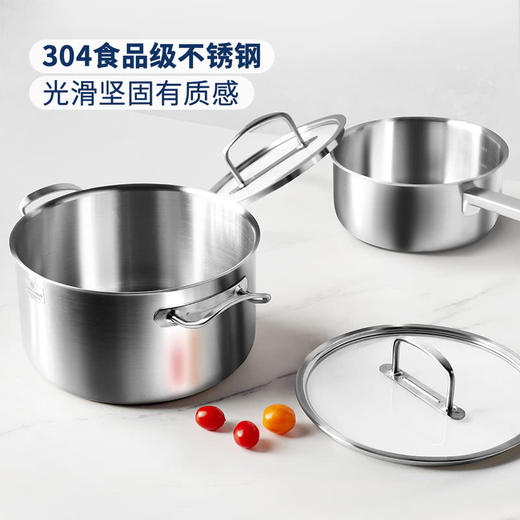 MM 山姆 Member's Mark 不锈钢奶锅二件套 商品图2