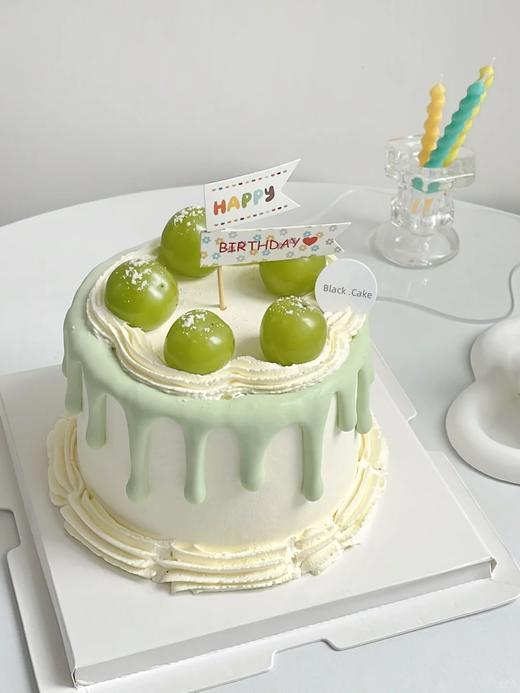 小清新简约青提蛋糕A款 商品图0