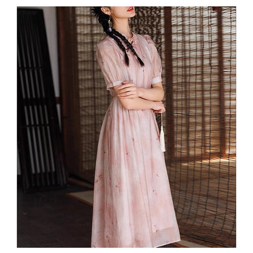 裁缝学苑AS260新中式国风连衣裙纸样女装改良旗袍收腰长裙子版型 商品图3