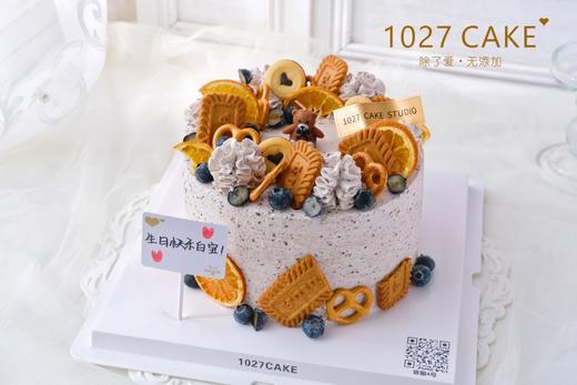 1027CAKE | 简约风 小熊蜡烛 海盐奥利奥蛋糕 商品图1