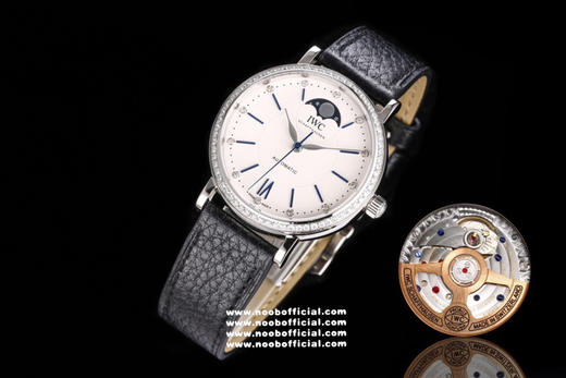 NOOB新品 颜值巅峰
IWC旗下最耀眼的明星，万国长动能月相专家。
全新的柏涛菲诺系列IW659601透底腕表。独家巨资订制万国Cal.32800真月相功能机芯 商品图11