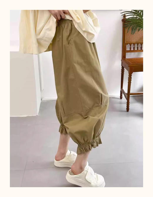 裁缝学苑AS268木耳边宽松遮肉花苞裤纸样女装新款哈伦裤七分裤样板 商品图2