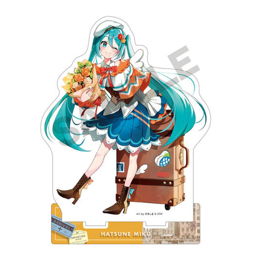 CRUX 初音未来Miku 行李箱旅行ver 立牌 徽章套装  周边谷子 商品图1