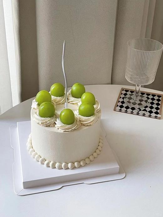 小清新简约青提蛋糕B款 商品图0