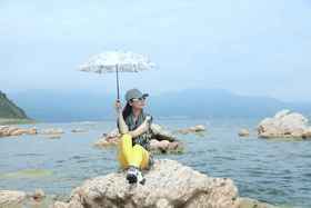 优品堂【流金岁月】三折超轻进口面料防紫外线太阳伞