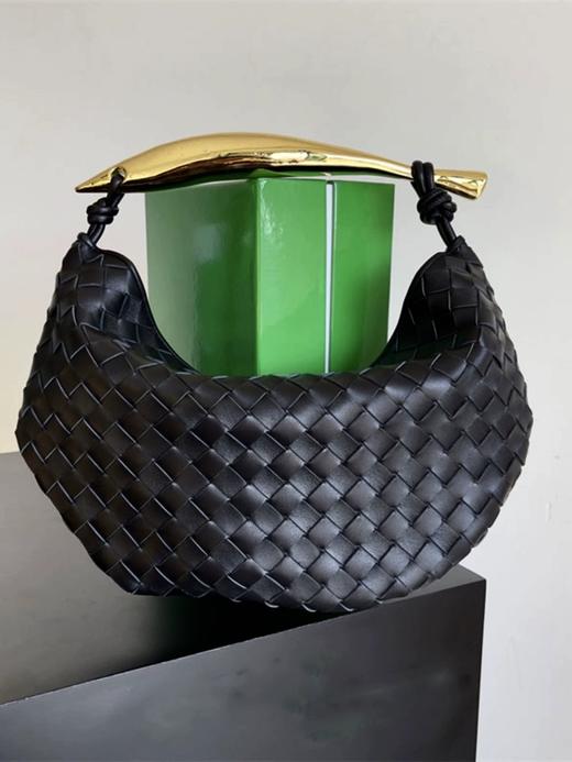 随便出入专柜！官网1.9万！bv 纯手工编织韩guo进口羊皮！！b/v沙丁鱼中号包手提腋下托特包沙丁鱼包 商品图2