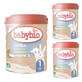 【保税】法国 伴宝乐（Babybio） 婴幼儿羊奶粉1段2段3段 800g 罐装