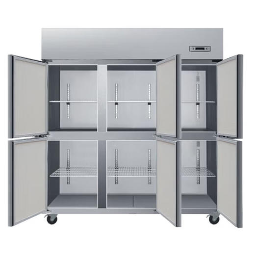 海尔商用厨房冰箱1500升 六门冷藏冷冻双温冰箱 店饭餐厅食堂保鲜不锈钢SLB-1500C3D3 商品图2