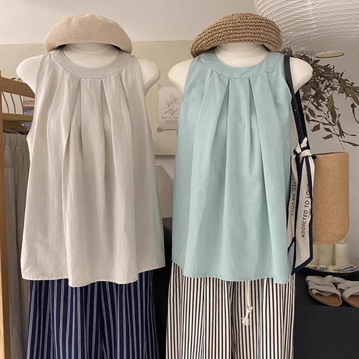 裁缝学苑AQ298韩系挂脖领麻料背心纸样夏季新款娃娃衫打版裁剪样板 商品图2