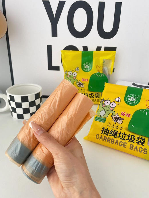 【番红花·抽绳垃圾袋】⑨.⑨ⓡⓜⓑ比普通垃圾袋好用！ 加厚抽绳式垃圾袋！ 商品图3