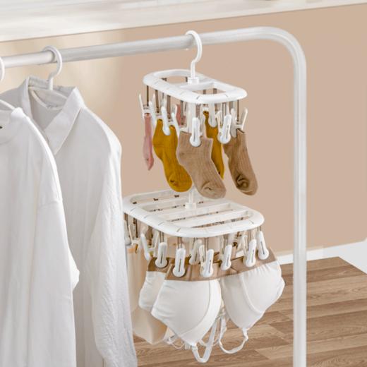 ✔️【孙小美多功能防风家用晾晒夹2件套】✅1、夹头防滑软胶的设计夹的紧又不伤衣物!夹子和弹簧经过耐久设计，🌿 商品图2