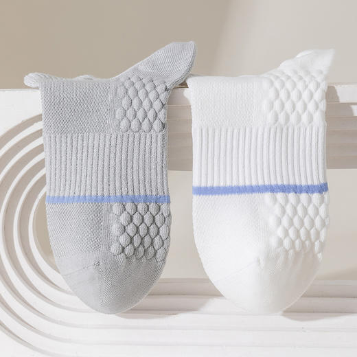 【7双盒装】花织造展 栀子熏香 7A抗菌 防臭防蚊 男士袜 短袜 商品图3