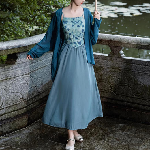 裁缝学苑AQ299新中式国风汉服吊带裙纸样小衫宋制两件套打版裁剪样板 商品图0