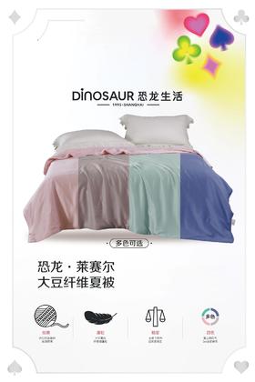 恐龙ES莱赛尔抗菌大豆纤维夏被200*230