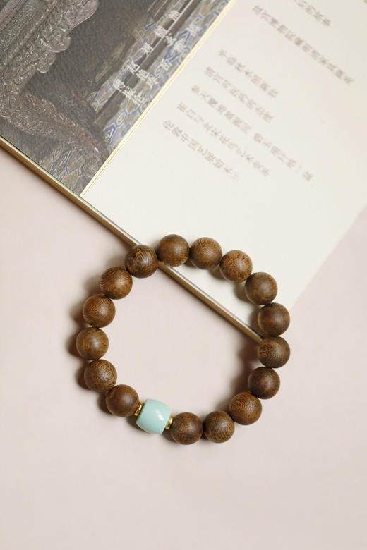 【青山特惠】12mm绿棋楠【素清】沉香手串 c37 商品图2