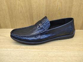 豪行夏季11153681牛皮休闲男软底豆豆鞋