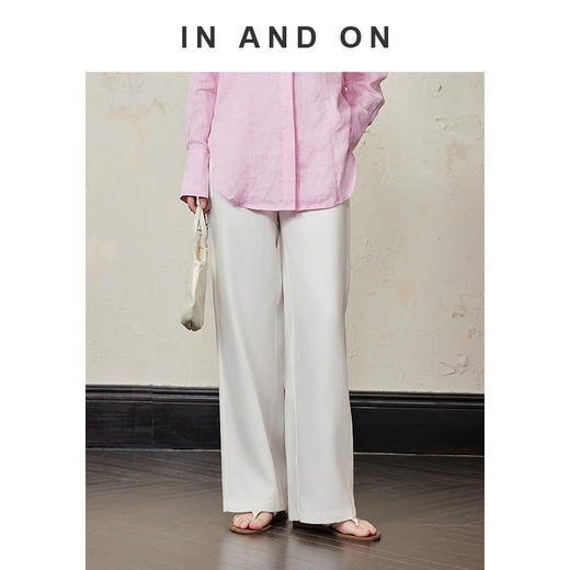 IN NAD ON 海港漫步 100%莱赛尔牛仔阔腿空气裤54401 商品图3