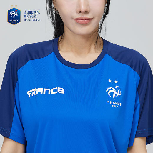 【官方正版】法国国家队| 欧洲杯限定款蓝色拼接T恤速干T姆巴佩吉鲁 商品图4