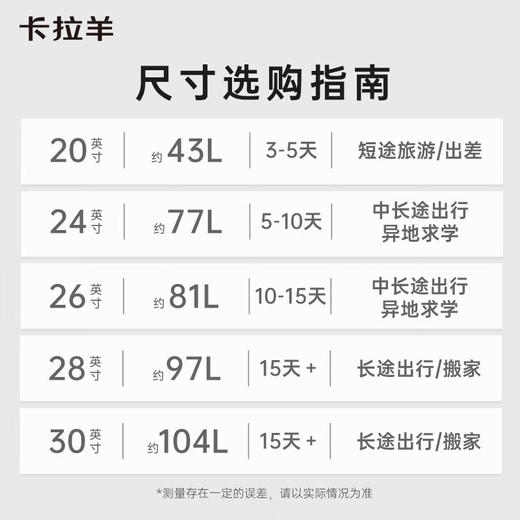 卡拉羊魔方体拉杆箱女20-24-26-28-30吋行李箱8118 商品图6