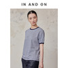 IN AND ON 条纹印象 100%棉条纹刺绣T恤54324 商品缩略图4