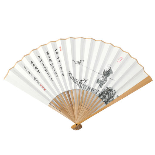 雪芹折扇 舒卷自在 开合清风 商品图1