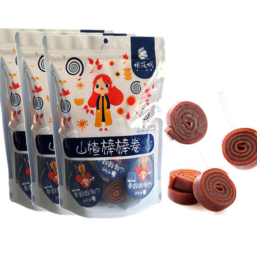 沽源县坝莜域山楂棒棒卷218g*3袋 商品图0