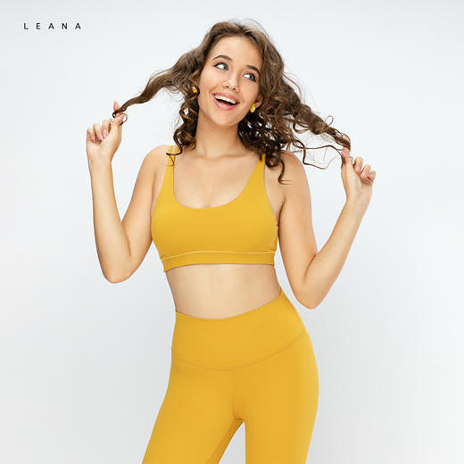 【断码特价清仓】LEANA丽娜裸感运动瑜伽内衣女防震跑步聚拢定型文胸美背内衣2006 商品图2