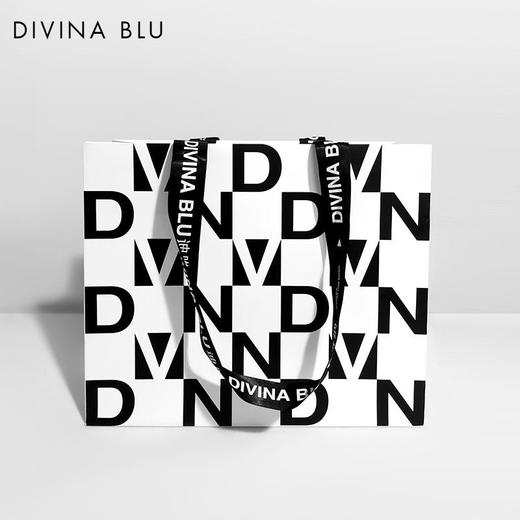 单拍不发货DIVINABLU瑜伽黑白格购物袋 商品图0