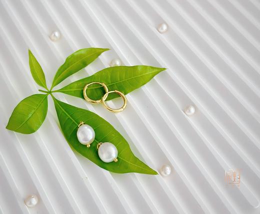 天然巴洛克珍珠三用款手作耳饰 商品图6