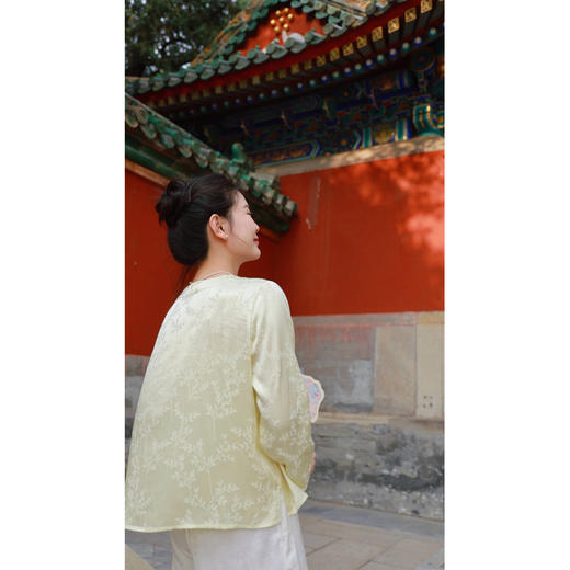 【抖音专属】清溪-中式小衫（24710714-葱青） 商品图2