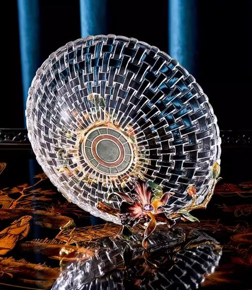 【彼达思】罗比罗丹蝶恋花果盘珐琅彩工艺网红水果盘现代客厅茶几家用轻奢零食糖果盘 商品图3