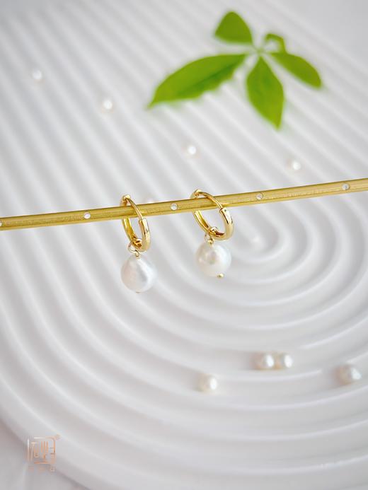 天然巴洛克珍珠三用款手作耳饰 商品图7