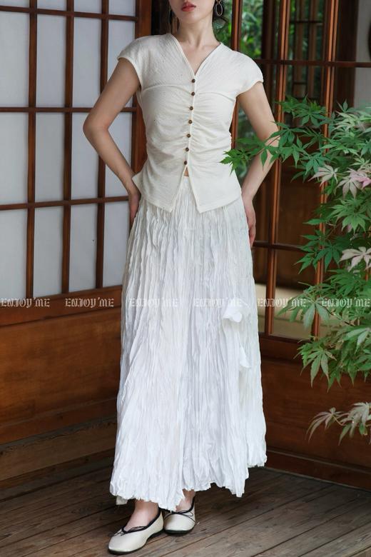 【门店同款】ENJOY夏季云敛-皱皱落花半身裙 157900891 商品图9