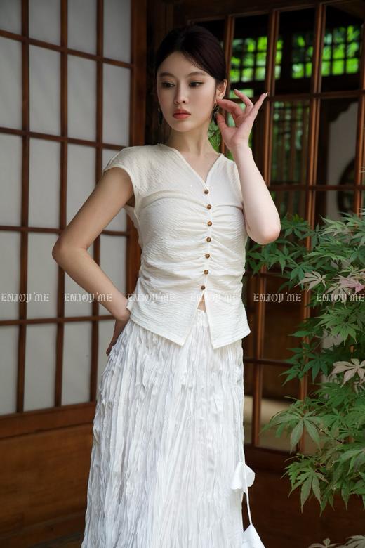 【门店同款】ENJOY夏季云敛-皱皱落花半身裙 157900891 商品图7