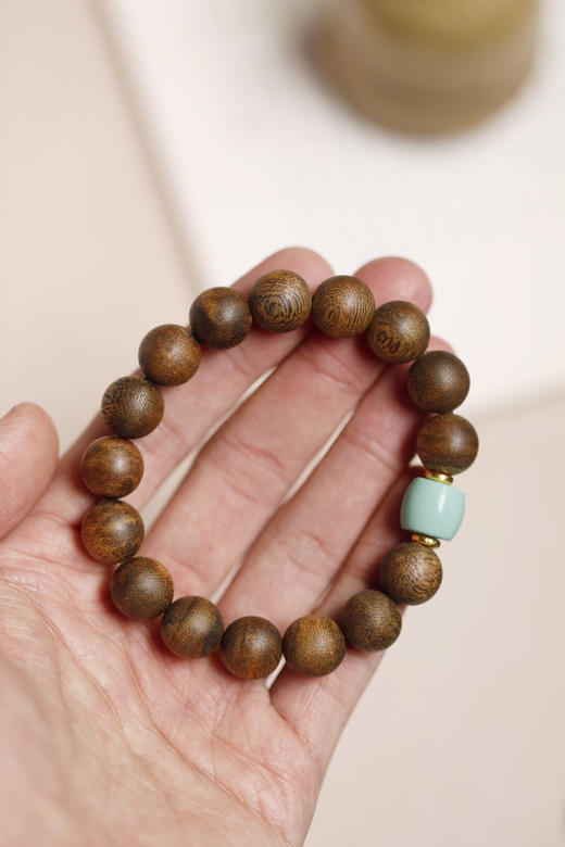 【青山特惠】12mm绿棋楠【素清】沉香手串 c37 商品图7