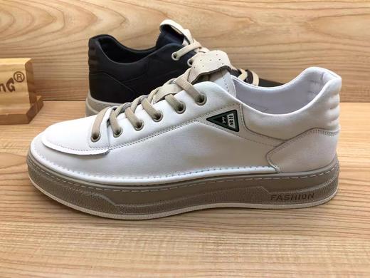 豪行时尚休闲韩版真皮男单鞋板鞋12369187专柜正品 商品图2