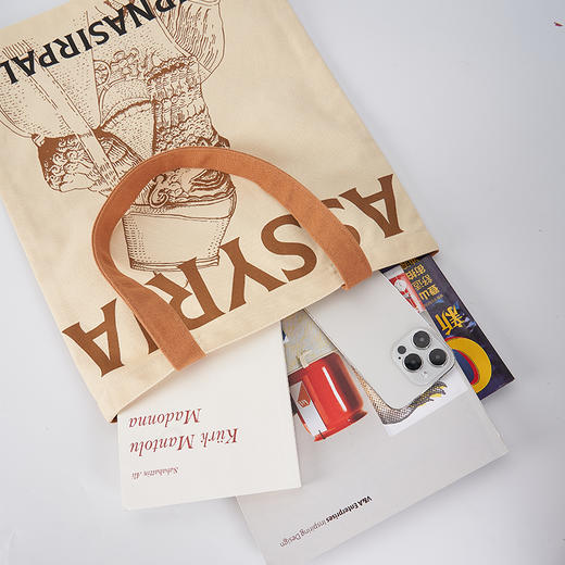 大英博物馆X苏州博物馆亚述系列 亚述之王 人首翼牛图 帆布包单肩包 商品图2