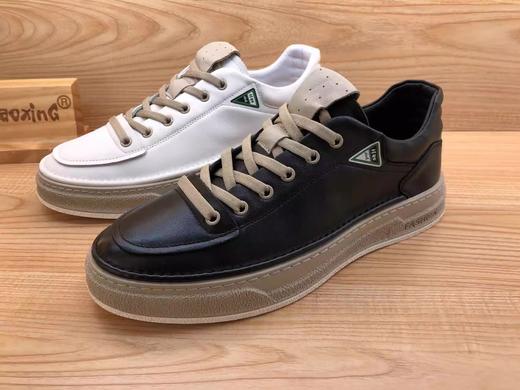 豪行时尚休闲韩版真皮男单鞋板鞋12369187专柜正品 商品图1