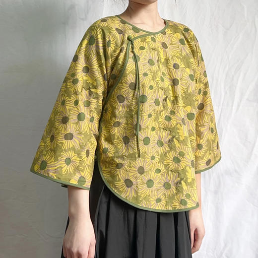 裁缝学苑AQ303国风汉服新中式倒大袖上衣纸样小衫斜襟连肩袖服装打版裁剪样板 商品图1