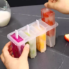 【小号】4连塑料冰棍模 家用自制冰棒雪糕模具 DIY雪糕模 带盖 商品缩略图1