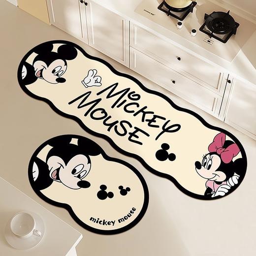 「送小地垫！两件套」卡通硅藻泥吸水吸油厨房用品垫异形两件套浴室防滑地垫卫生间速干门垫居家布艺 商品图2