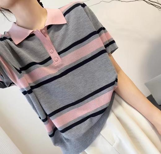 女彩条针织上衣807 商品图3