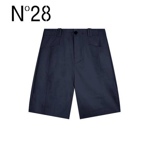 【破价】N°28【老钱短裤】夏季轻奢简约舒适裤子休闲宽松直筒短款裤9A25K132 商品图2