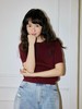 Mood Like Me/MMY2403/炸毛木木猫皮标纽花针织短袖 商品缩略图1