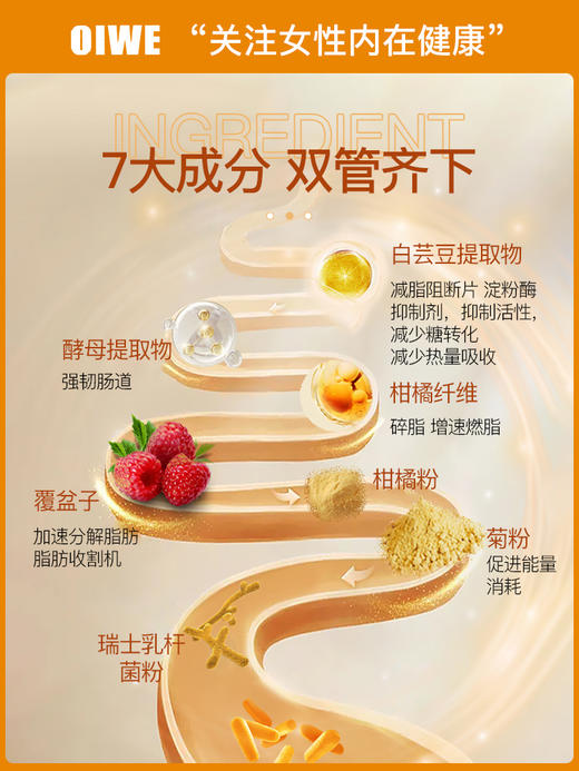 OIWE白芸豆复合果蔬酵素片 植物萃取 肠道促排 商品图1