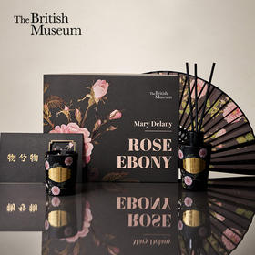 大英博物馆博物志系列德拉尼【红色山茶】【玫瑰乌木】折扇 香氛蜡烛香薰套装礼盒