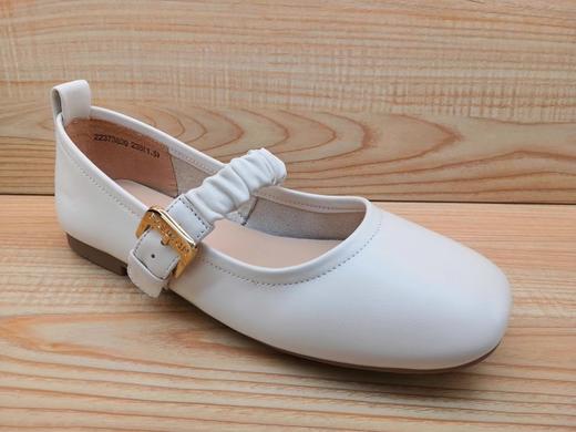 豪行女鞋22373839软牛皮舒适低跟休闲皮鞋女单鞋浅口 商品图1