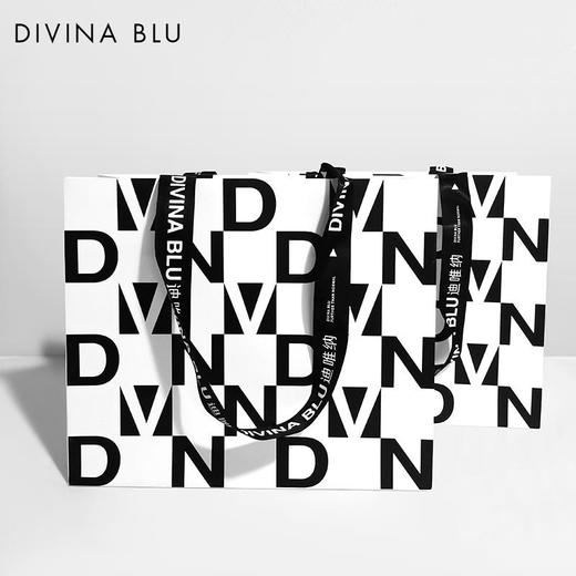 单拍不发货DIVINABLU瑜伽黑白格购物袋 商品图3